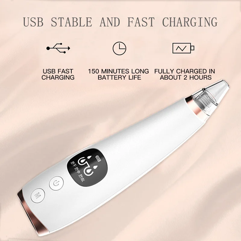 

1pcs Blackhead Acne Remover Vacuum Cleaner Black Head Face Skin Care Extractor Pore Nose Lift Suction Facial Removal Massage