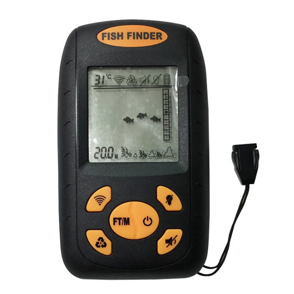 

#50 1pcs Handheld Wireless Sonar LCD Fish Finder Portable Fishing Fishfinder Fish Depth Finder Fish Finders
