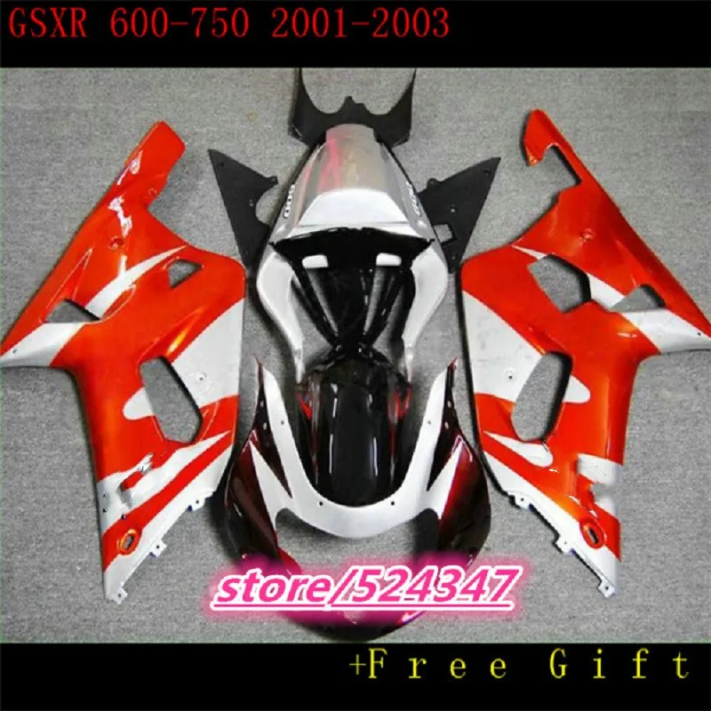 

Подходит для GSXR 600 750 K1 для Suzuki GSXR600 750 2001 2002 2003 GSXR750 GSXR 600 750 Красный, черный, белый Обтекатели (литья под давлением)
