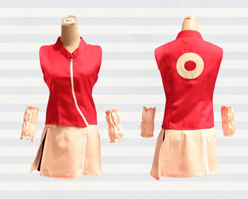 Костюм для косплея харито Шипуден Харуно Сакура Полный комплект с париком