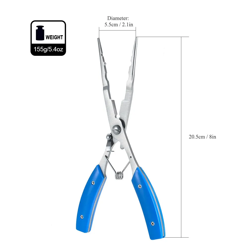 

Lixada Fishing Clip Multifunctional Fishing Plier Stainless Steel Carp Fishing Accessories Tackle Cut Line Cutter Scissors