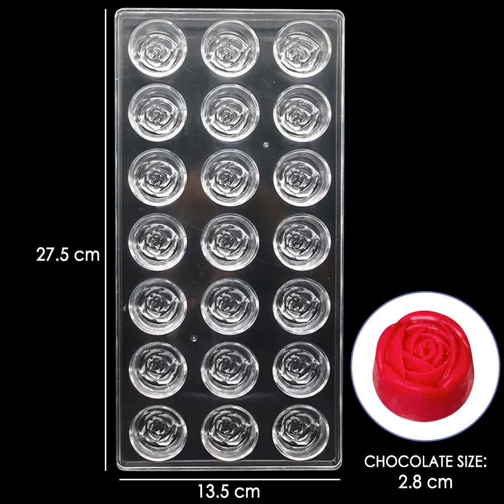 3D конфеты форма цветок Форма для шоколада поликарбонатные шоколадные формы на