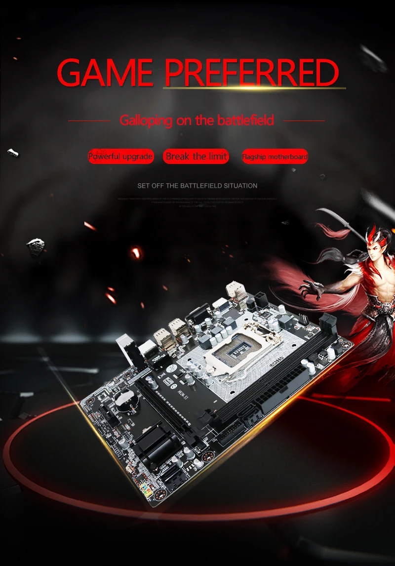 Ongy H61 материнская плата LGA 1155 DDR3 ПАМЯТЬ 16 Гб Micro-ATX SATA VGA основная плата USB HD аудио процессор 16G ddr 3 Intel i3 i5 i7