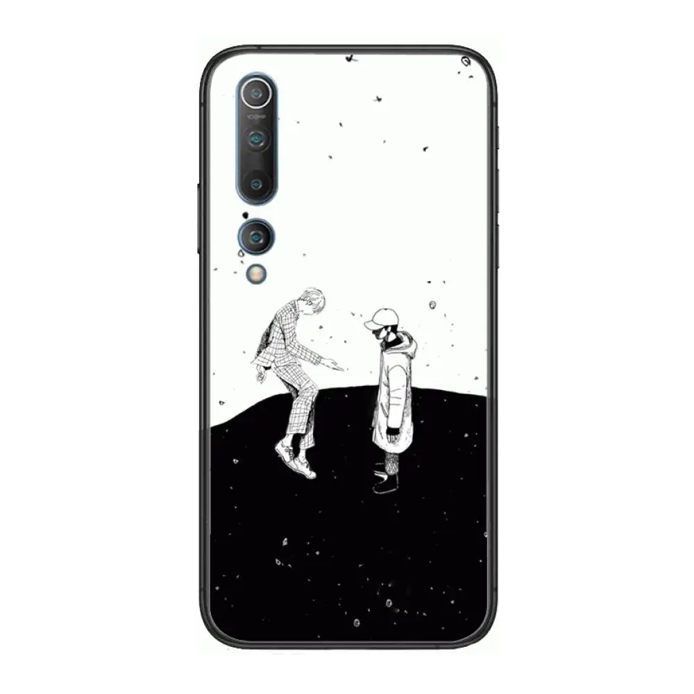 

Cool boy Case study Phone Case For xiaomi mi11 5g 10 liti Ultra 9Pro SE 3 8 Note Anime Black Cover Silicone Back Pretty tpu