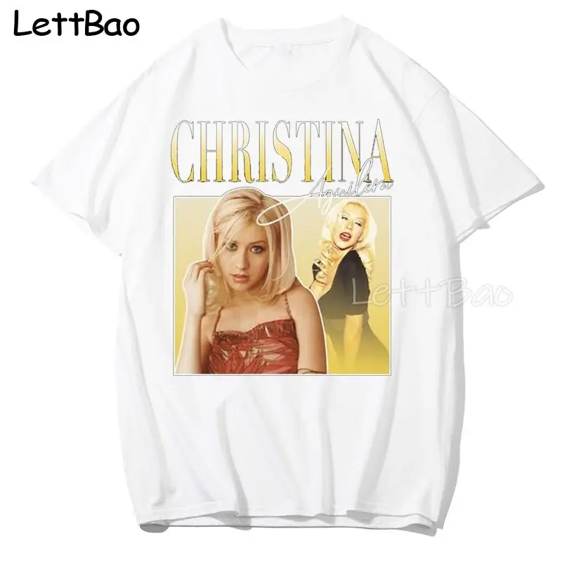 

Christina Aguilera Retro Vintage 90s T Shirt New Casual Men Women T Shirt Tee Shirt Men T-shirt Punk Mens Clothes Streetwear Men