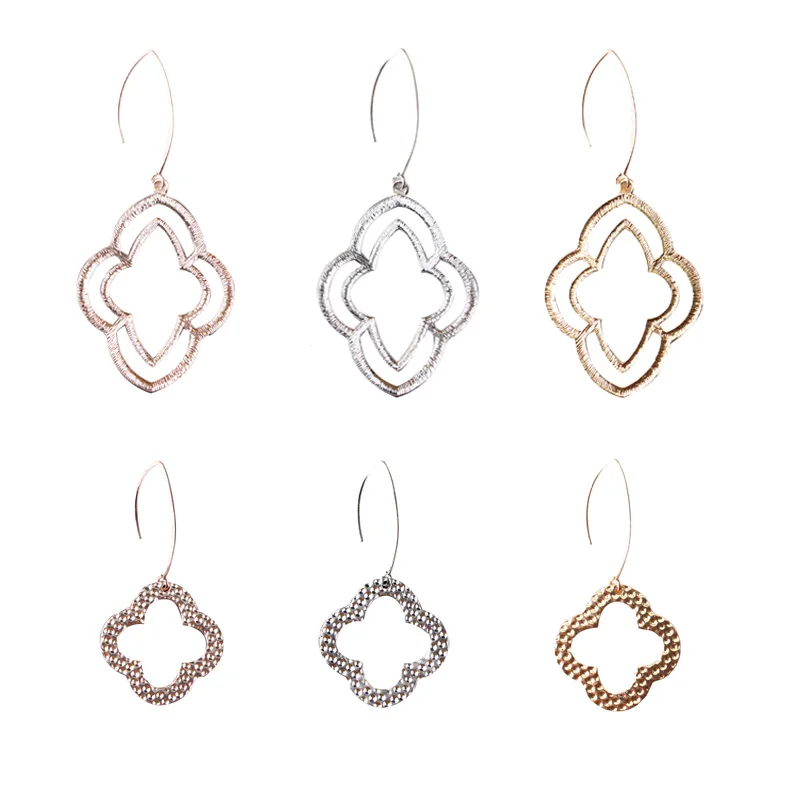 Модные полые фонарики модные аксессуары четырехлистные цветы изысканные