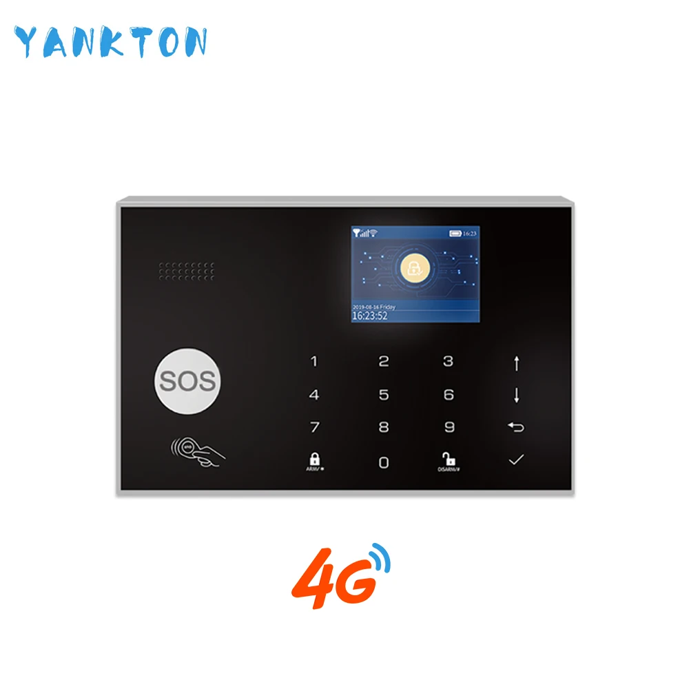YK-002-4G-G30 Tuya 433 МГц беспроводной Wi-Fi 4G& 3g домашняя система охранной сигнализации 11 языков охранная сигнализация хост приложение пульт дистанционного управления для Android и IOS - Цвет: YK-002-4G-G30