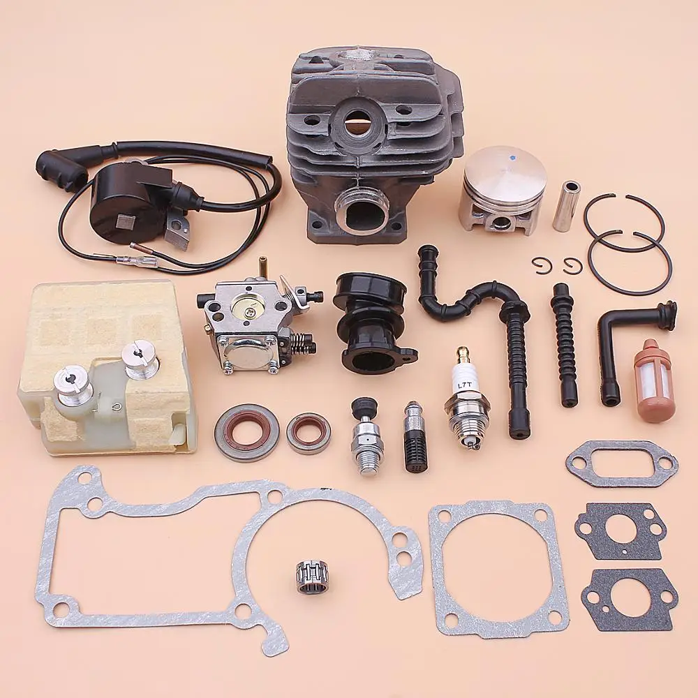44mm Cylinder Piston Kit For Stihl MS260 026 Carburetor Ignition Coil Air Fuel Filter Line Intake Manifold Gasket Chainsaw