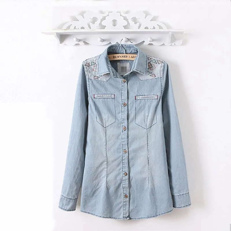 

Женская блузка с длинным рукавом и геометрическим рисунком