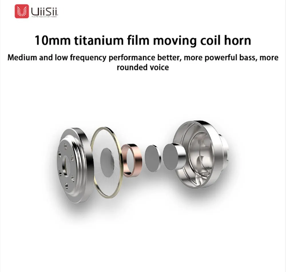 Наушники Uiisii HM7/13, наушники-вкладыши, микрофонный сабвуфер, игровые наушники, шумоподавление, музыка, проводная стереогарнитура