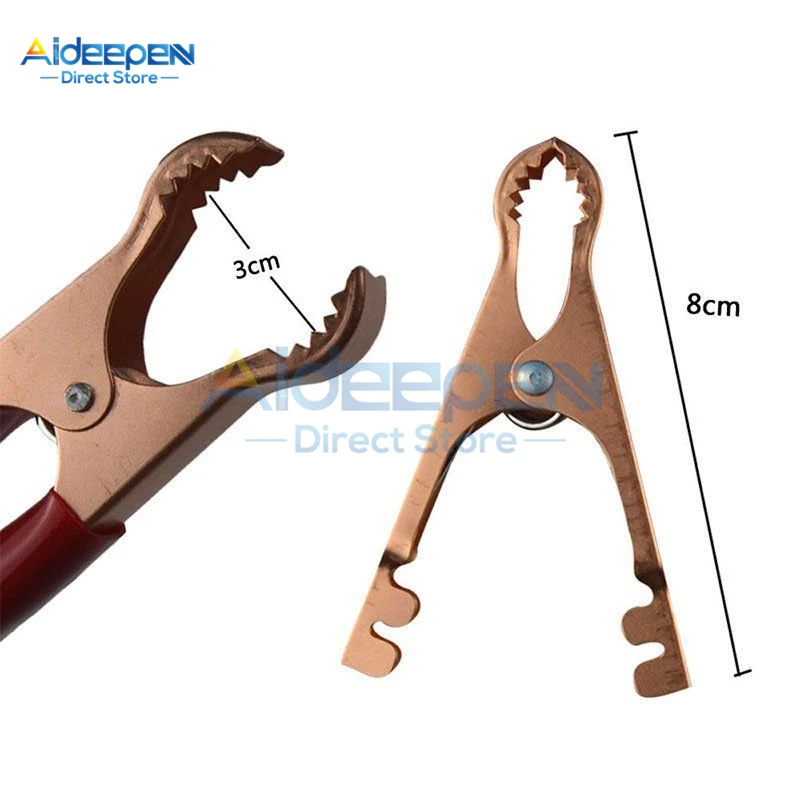 2 шт./пара 50A красный + черный 80 мм Автомобильный аккумулятор заряд крокодил зажим