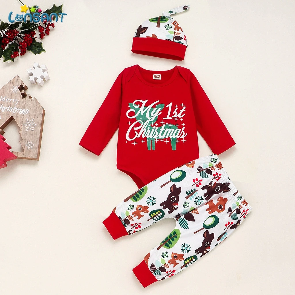 Одежда для новорожденных девочек осень 2020 года комбинезон штаны с принтом шапка