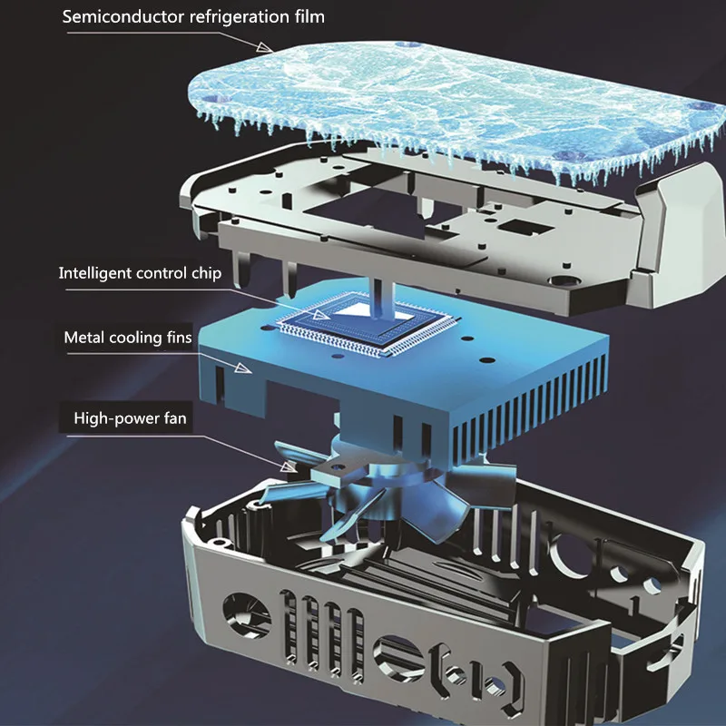 Универсальный полупроводниковый радиатор для охлаждения телефона беззвучный