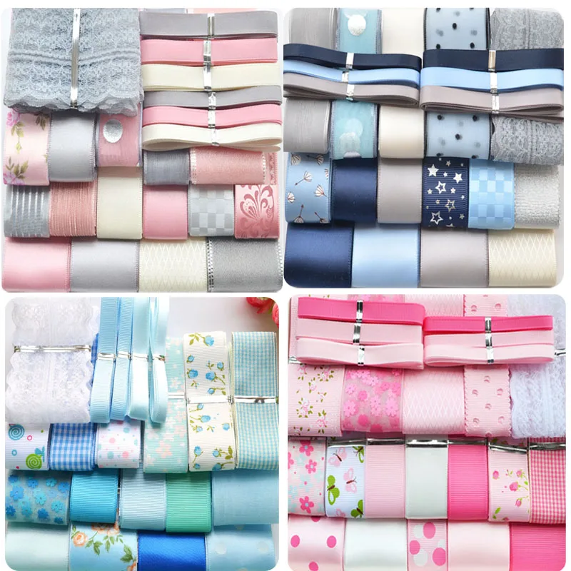 Новый стиль микс ленты набор сделай сам для маленькой девочки Цвет розового и