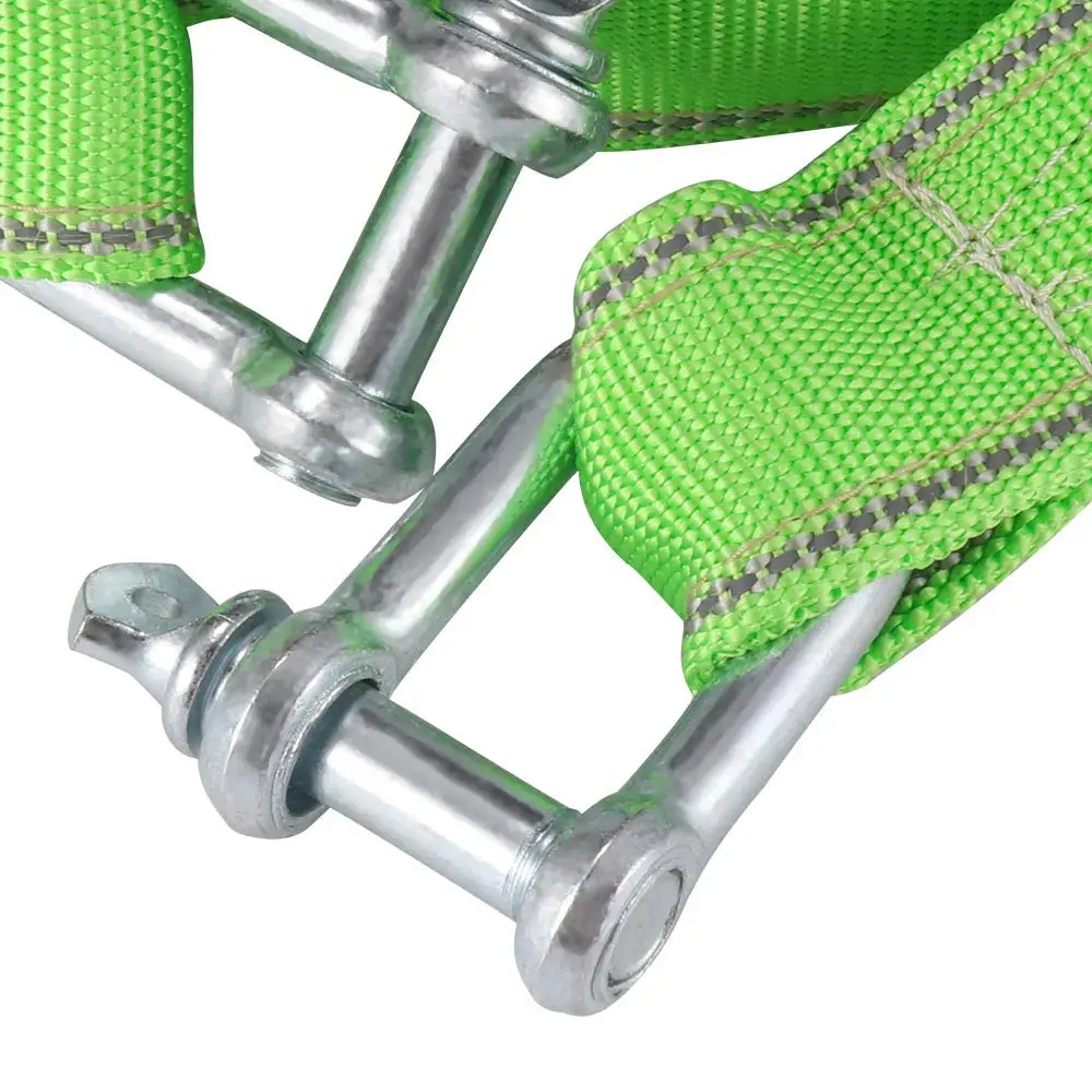 

Car Tow Rope With Reflective Edge U Shape Trailer Rope Wear Resistant Durable Metal Hook 5m Tow Rope Polypropylene + Metal