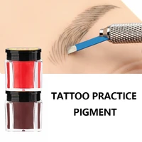10pcs practice professional 15g eyebrow tattoo ink for beginners training tattoo ink microblading pigment permanent makeup