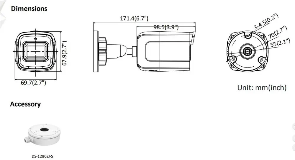 Оригинальная Hikvision Международная английская версия DS-2CD2041G1-IDW1 4 МП ИК фиксированная сеть пуля WIfi камера Встроенный микрофон