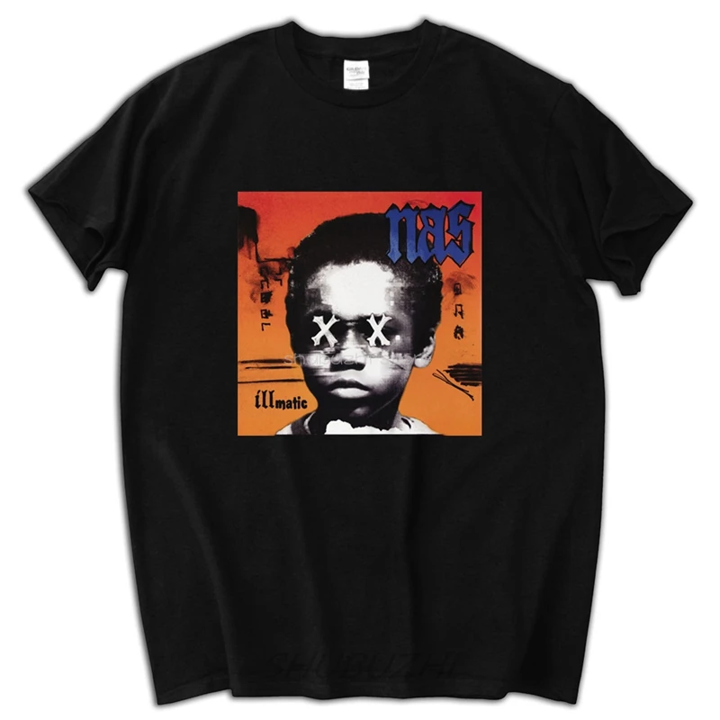 Мужские футболки, хлопковая футболка, фирменная Новинка, футболка nas illmatic 20th anniversary, sbz5197