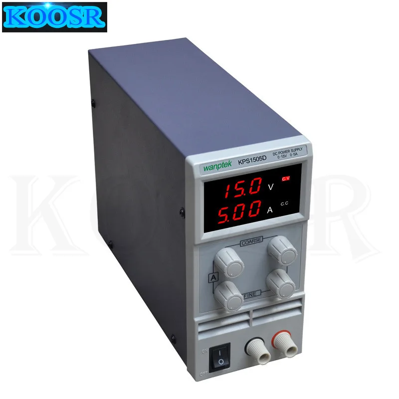 Регулируемый импульсный источник питания KPS1505D 15 в 5A цифровой блок с