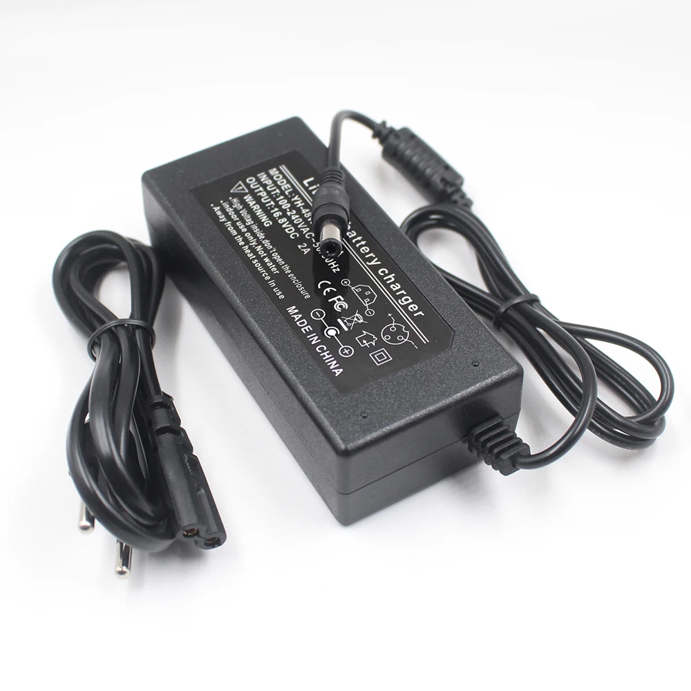 

16.8V2A 3A 16.8V Smart Charger for 4 Series 18650 Lithium-ion battery pack Universal Fast charger AC DC5521 Desktop Power Supply