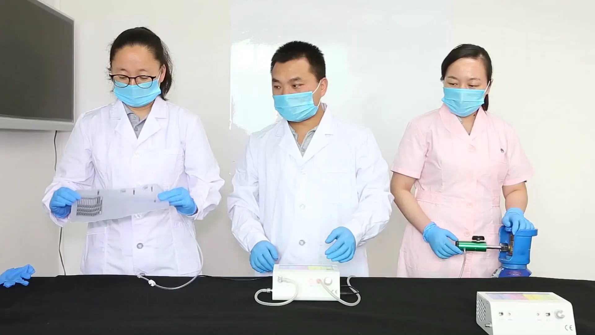 

3 chambers ozone insufflation bag with luer connector