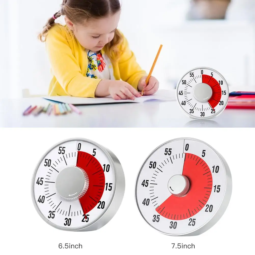 

Big Classroom Visual Timer Magnet Medium 60 Minute Time Silent Operation Autism