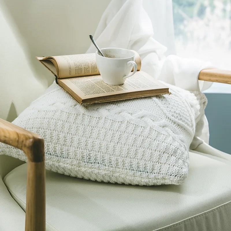 Регина супер мягкий чехол для подушки 45*45 удобные твист нежный вязаный