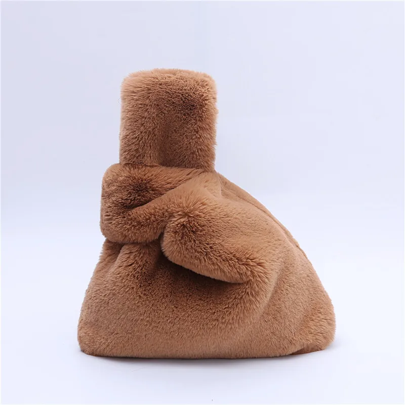 Корейская мода женская сумка из искусственного меха Осень зима кролика мягкая