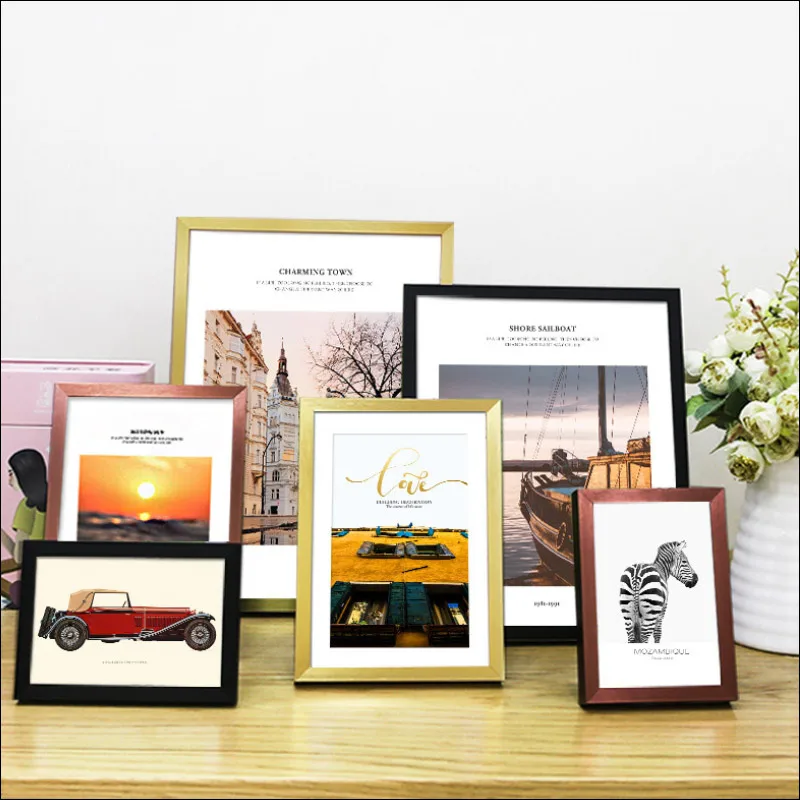 

Modern Aluminum Alloy Picture Framed Birthday Gift Decoration Wall frame Exhibition Picture Frame Personal Photos Hanging