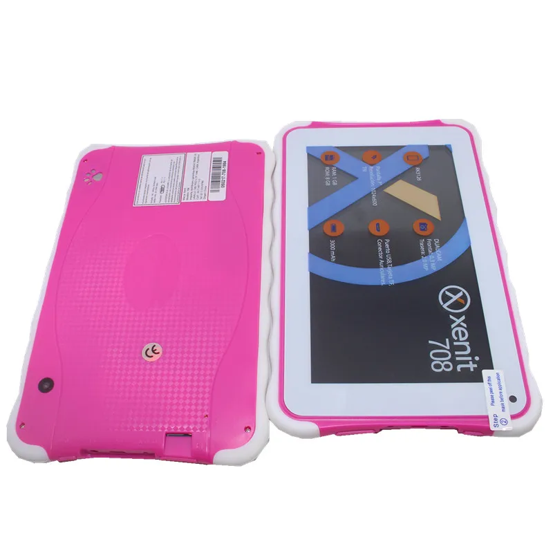7 дюймов x708 планшетный ПК RK3126 Quad Core Wifi Android 6 0 1 Гб + 8 ГБ 1024*600 IPS две камеры Bluetooth для
