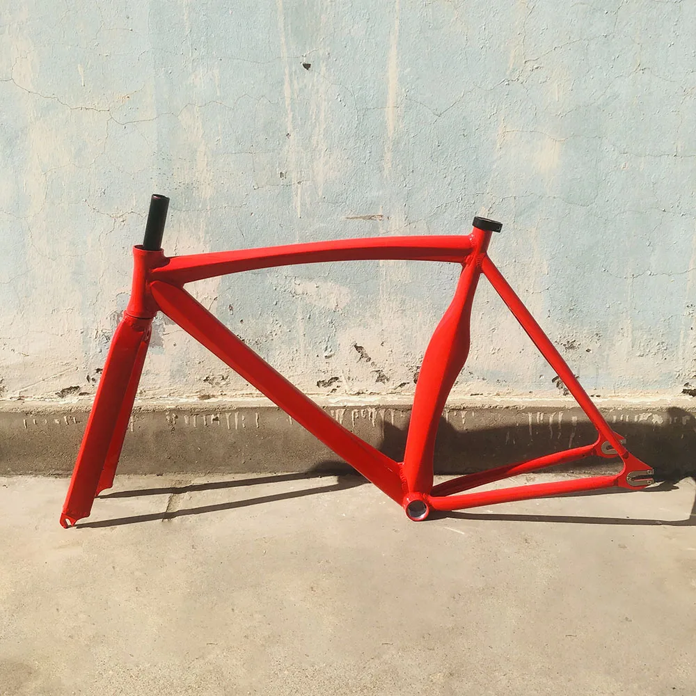Bike Frame Single Speed Muscular Aluminum Alloy Bicycle Frameset Fixed Gear Track Fixie Framework 53cm 700C Cheap Free Shipping