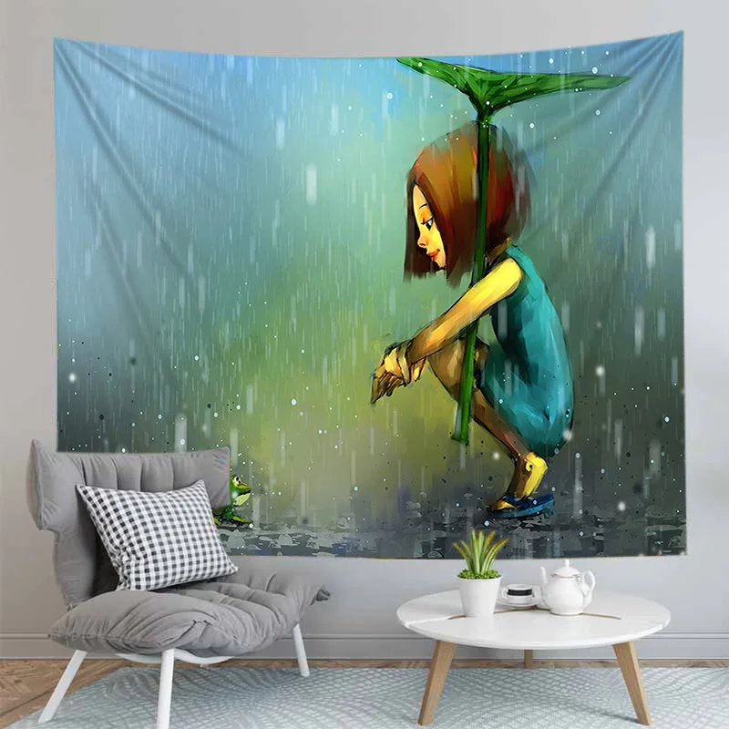 3d красивое одеяло для девушек синяя ночь настенный гобелен мягкая ткань домашний