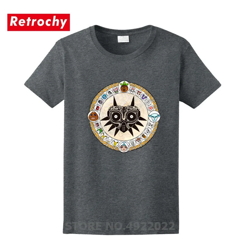 Легенда о Зельде футболка с 3D принтом забавная Majora's Mask Rose Window Мужская Винтажная