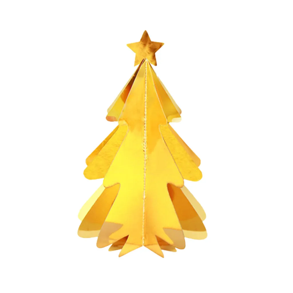 DIY Натуральное деревянное мини настольное Рождественское дерево сосновое