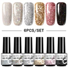 Гель-лак LILYCUTE полуперманентный Гибридный для ногтей, основа для верхнего покрытия, снимается отмачиванием, 256 шт., 136 цветов, набор гель-лаков для ногтей