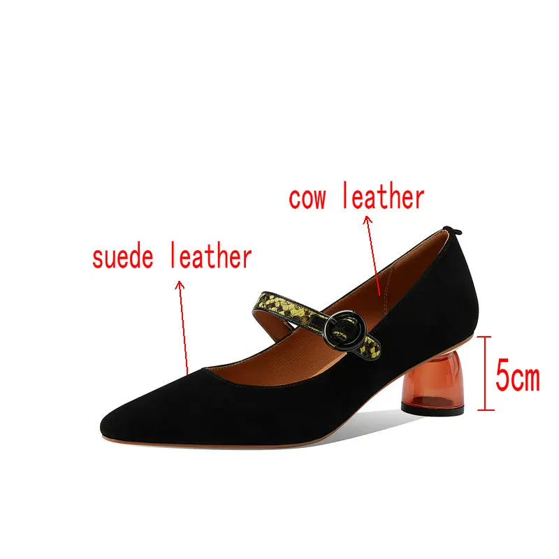 

women high heel shoes black Size 34-43 soft sheepskin genuine leather women heels shoes fashion sexy high heels pumps