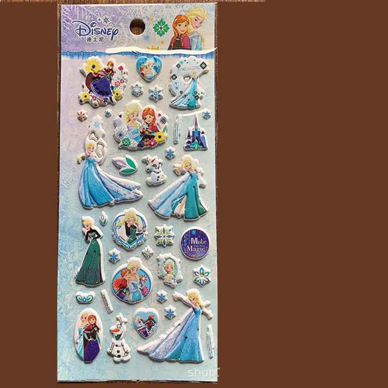 

Disney new frozen 3D DIY sticker girls cartoon Princess sticker toys