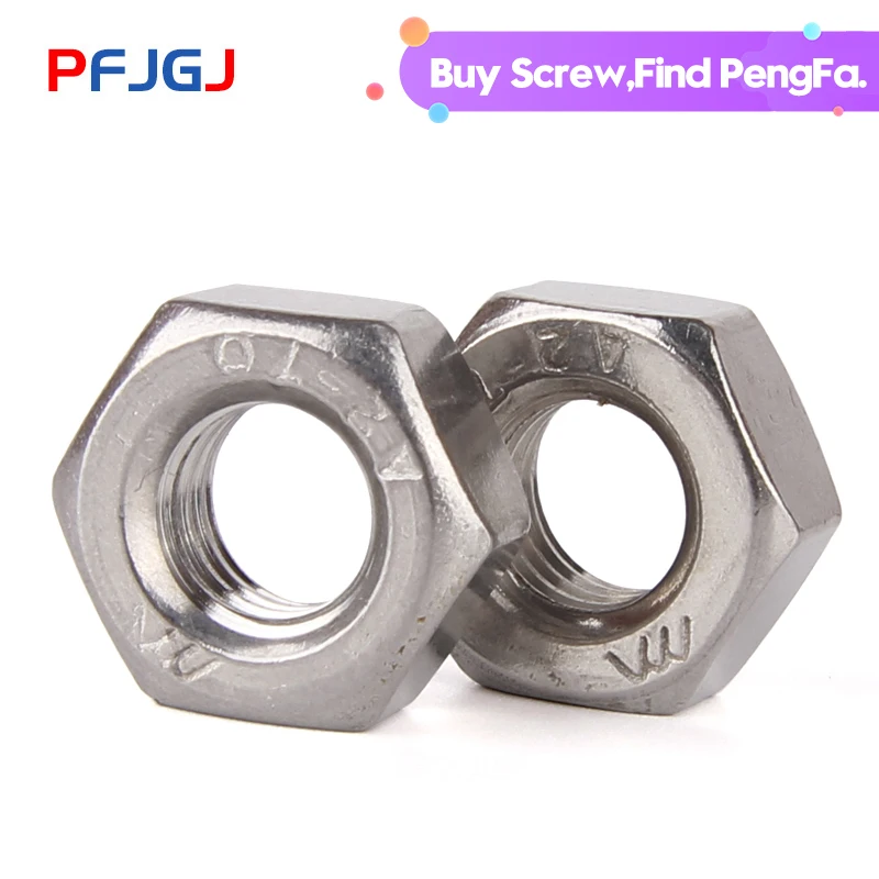 Шестигранная гайка из нержавеющей стали Peng Fa 316 шестигранная стали|Гайки| |