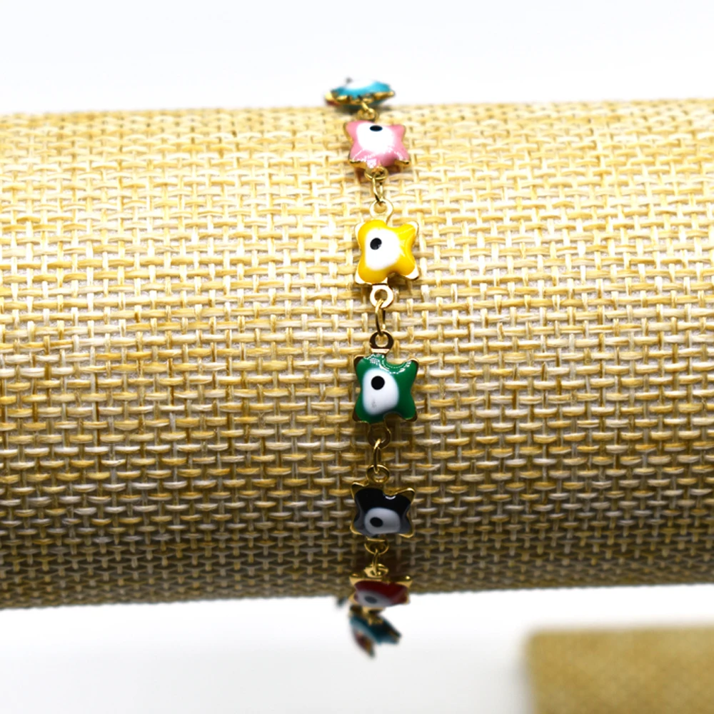 

Europe and the United States lovely double - sided oil drop gold bracelets women simple bracelets wholesale