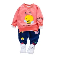 new spring autumn baby clothes children fashion boys girl cartoon t shirt pants 2pcsset toddler casual clothing kids tracksuits