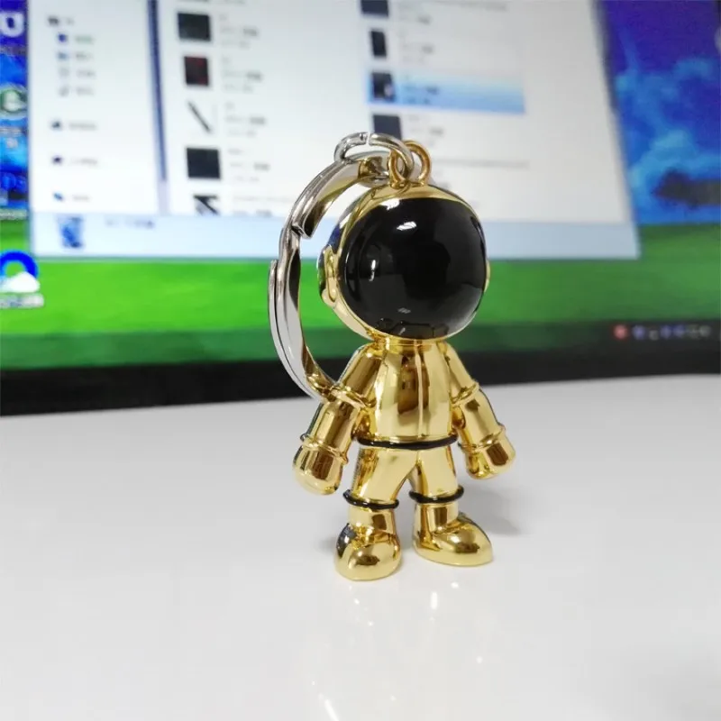 

New Fashion Handmade 3D Astronaut Space Robot Spaceman Keychain Keyring Alloy Gift For Man Friend