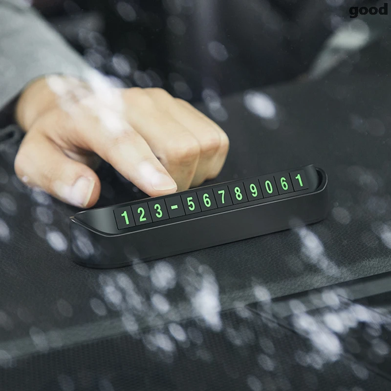 Автомобильный Стайлинг временная парковочная карта автомобильная светящаяся