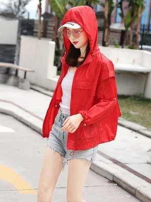 

hanNEW Sunscreen clothing foreign style 2020 summer new sun-protective clothing thin hoods