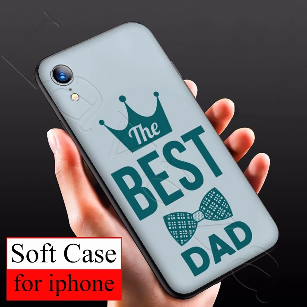 Lavaza Best Dad Silicone Soft Case for iPhone 12 Mini 11 Pro XS Max XR X 8 7 6 6S Plus 5 5S SE | Мобильные телефоны и