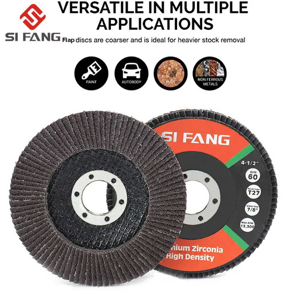 

10pcs Flap Discs 115mm 4.5 inch Sanding Discs 60/80/120/240/320 Grit Grinding Wheels Blades for Angle Grinder Abrasive Tools