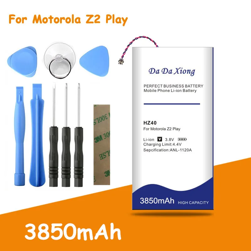 Бесплатная доставка 3850 мА/ч HZ40 для Motorola MOTO Z2 играть батареи Dual SIM T1710 11 XT1710 08 06 09
