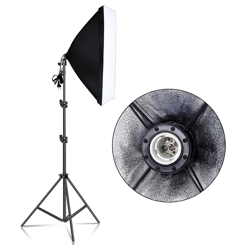 Фото Прямоугольный софтбокс светильник для фотосъемки наборы 50x70 см Профессиональный