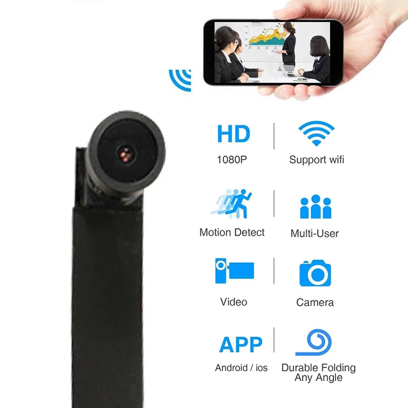Mini 4K Wireless WIFI Camera DIY Home Security Monitor Camcorder Night Vision Motion Detection H.264 Video Reorder Webcam | Электроника