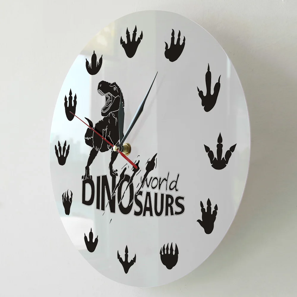 Настенные часы с динозаврами мир Дракон Когти детская комната обучающий