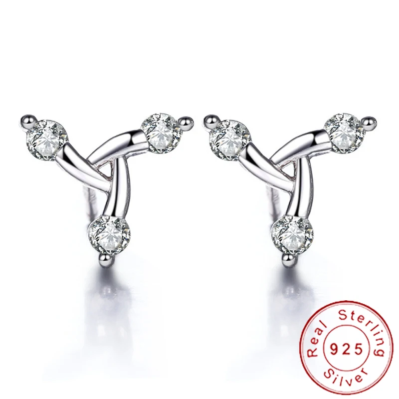 Маленькие Изящные серьги гвоздики маленькие миниатюрные из стерлингового